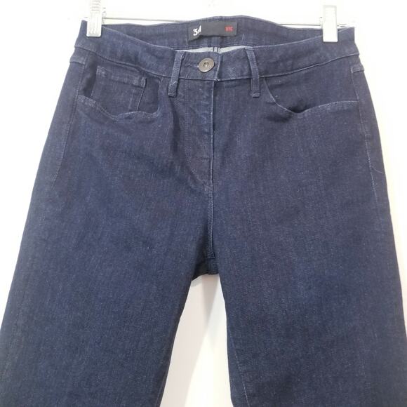 3x1 NYC The Bell Bottom Flare Jeans in Alpha Dark Wash Jeans - Picture 2 of 11